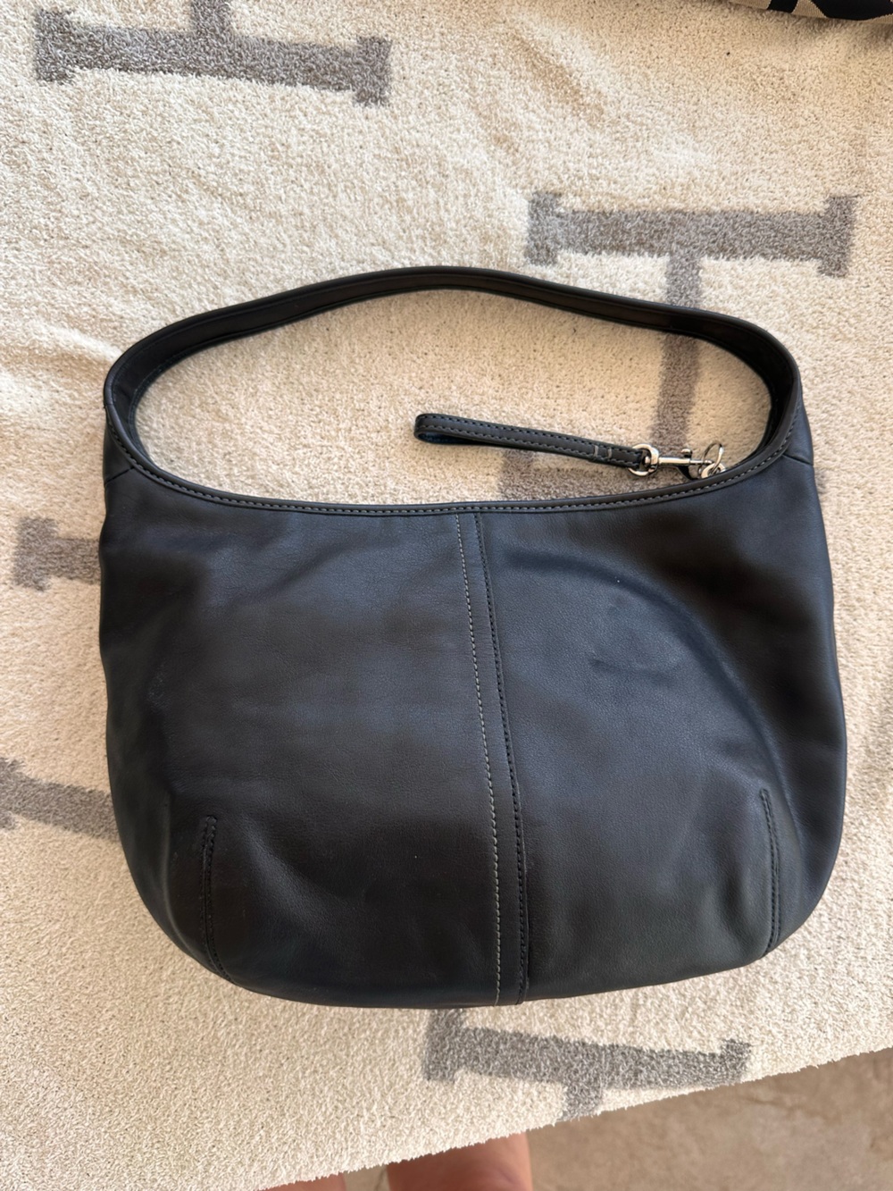 Coach Black Leather Shoulder Bag